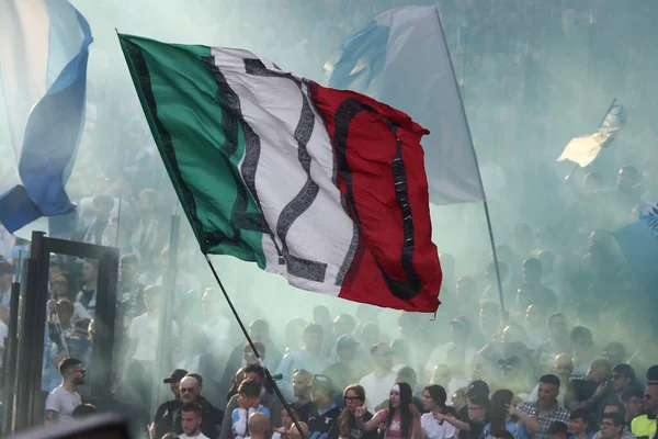 Roma Itália 2023 Apoiantes Lazio Stand Durante Serie 2022 2023 — Fotografia de Stock