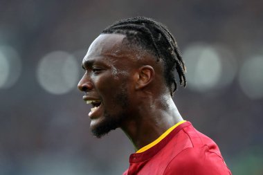 Roma, İtalya 29.04.2023: Tammy Abrham (AS ROMA) Serie A 2022 / 2023 futbol maçında, AS ROMA 'nın AC MILAN' a karşı Roma Olimpiyat Stadyumu, İtalya.