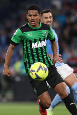 Roma, İtalya 03.05.2023: TRESSOLDI NETTO (SASS) Serie A 2022 / 2023 futbol karşılaşması sırasında SS Lazio ile Sassuolo arasında İtalya 'nın başkenti Roma' daki Olimpiyat Stadyumu 'nda oynanan karşılaşma..