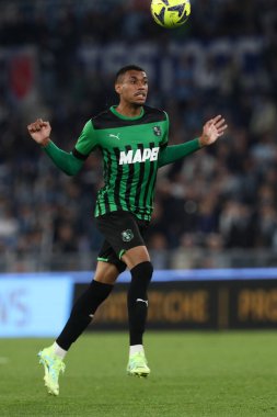 Roma, İtalya 03.05.2023: TRESSOLDI NETTO (SASS) Serie A 2022 / 2023 futbol karşılaşması sırasında SS Lazio ile Sassuolo arasında İtalya 'nın başkenti Roma' daki Olimpiyat Stadyumu 'nda oynanan karşılaşma..