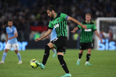 Roma, İtalya 03.05.2023: G.FERRARI (SASS) Serie A 2022 / 2023 futbol karşılaşması sırasında SS Lazio ile Sassuolo arasında İtalya 'nın başkenti Roma' daki Olimpiyat Stadyumu 'nda oynanan karşılaşma..