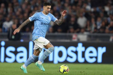Roma, İtalya 03.05.2023: Mattia Zaccagni (Lazio) Serie A 2022 / 2023 futbol karşılaşması sırasında, SS Lazio ile Sassuolo arasında İtalya 'nın başkenti Roma' daki Olimpiyat Stadyumu 'nda oynanan karşılaşma..