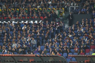 Roma, İtalya 11.05.2023: UEFA EUROPA LEAGUE 2022 / 2023 tarihinde, yarı final maçında AS Romanlar Bayer 04 Leverkusen 'e karşı Roma, İtalya' daki Olimpiyat stadyumunda.