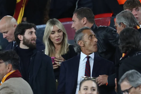 Ρώμη Ιταλία 2023 Francesco Totti Και Noemi Bocchi Γιος Cristian — Φωτογραφία Αρχείου