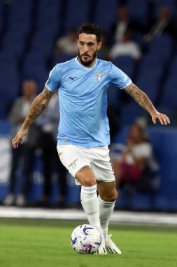 Roma, İtalya 27.08.2023: Lazio 'lu Luis Alberto İtalya Serie A TIM 2023-2024 futbol maçının 2. gününde Roma Olimpiyat Stadyumu' nda SS Lazio ile Genoa CFC arasındaki maçta görev aldı..