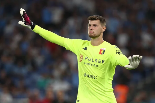 Stock image Rome, Italy 27.08.2023: Josep Martinez of Genoa in action during the Italy Serie A TIM 2023-2024 football match day 2, between SS Lazio vs Genoa CFC at Olympic Stadium in Rome.