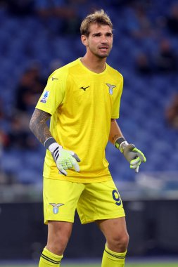 Roma, İtalya 23.09.2023: Lazio İvan Provedel İtalya Serie A TIM 2023-2024 5 günlük futbol karşılaşmasında SS Lazio ile AC Monza arasında Roma Olimpiyat Stadyumu 'nda oynanan karşılaşma.