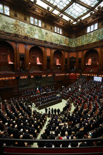 Róma Olaszország 2023 Olasz Temetkezési Kamara Giorgio Napolitano Volt Köztársasági — Stock Fotó