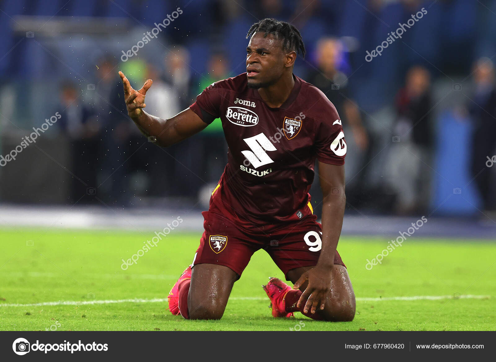 Rome Italy 2023 Action Italy Serie Tim 2023 2024 Day Stock Editorial