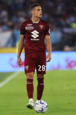 Roma, İtalya 27.09.2023: İtalya Serie A TIM 2023-2024 6 gün süren Lazio-FC Torino maçında Roma Olimpiyat Stadyumu 'nda karşılaşacak..