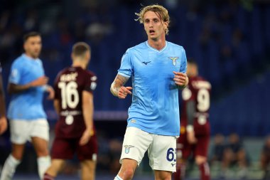 Roma, İtalya 27.09.2023: İtalya Serie A TIM 2023-2024 6 gün süren Lazio-FC Torino maçında Roma Olimpiyat Stadyumu 'nda karşılaşacak..