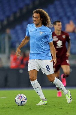 Roma, İtalya 27.09.2023: İtalya Serie A TIM 2023-2024 6 gün süren Lazio-FC Torino maçında Roma Olimpiyat Stadyumu 'nda karşılaşacak..