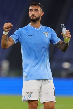 Roma, İtalya 27.09.2023: Lazio 'lu Taty Castellanos İtalya Serie A TIM 2023-2024 6 günlük futbol karşılaşmasının zaferini kutluyor..