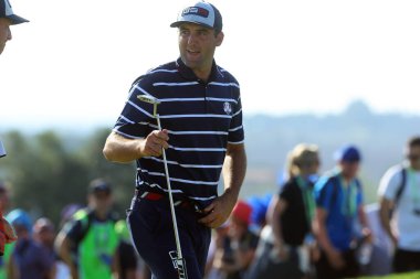 Roma, İtalya 29.09.2023: Scottie SCHEFFler, RYDER CUP 2023, Marco Simone Golf & Country Club di Guidonia Montecelio, Romanlar