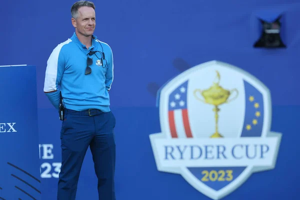 Rom Italien 2023 Luke Donald Foursomes Session Ryder Cup 2023 — Stockfoto