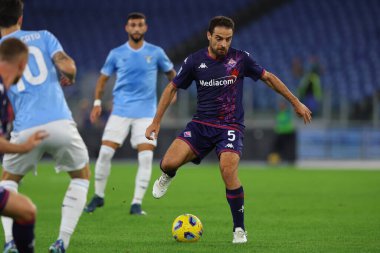 Roma, İtalya 30.10.2023: G. Bonaventura İtalya Serie A TIM 2023-2024 futbol maçının 10. gününde, SS Lazio 'nun ACF Fiorentina' ya karşı Roma Olimpiyat Stadyumu 'nda oynadığı karşılaşmada.