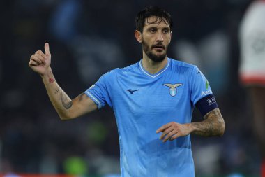 Roma, İtalya 07.11.2023: Lazio 'lu Luis Alberto Uefa Şampiyonlar Ligi 2023-2024 futbol, E grubu, SS Lazio Feyenoord' a karşı Roma Olimpiyat Stadyumu 'nda mücadele ediyor..