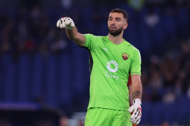 Roma, İtalya 12.11.2023: İtalyan Rui Patricio İtalya Serie A TIM 2023-2024 12 gün süren derbi karşılaşmasında Roma Olimpiyat Stadyumu 'nda SS Lazio AS Roma' ya karşı..