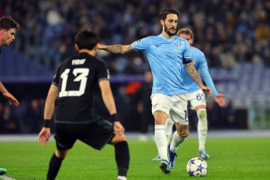 Roma, İtalya 28.11.2023: Lazio 'lu Luis Alberto, Uefa Şampiyonlar Ligi 2023-2024, E grubu, SS Lazio ile Celtic Glasgow arasında Roma Olimpiyat Stadyumu' nda oynanan karşılaşmada..