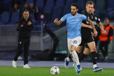 Roma, İtalya 28.11.2023: Lazio 'lu Luis Alberto, Uefa Şampiyonlar Ligi 2023-2024, E grubu, SS Lazio ile Celtic Glasgow arasında Roma Olimpiyat Stadyumu' nda oynanan karşılaşmada..
