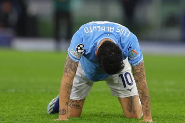 Roma, İtalya 28.11.2023: Lazio 'lu Luis Alberto, Uefa Şampiyonlar Ligi 2023-2024, E grubu, SS Lazio ile Celtic Glasgow arasında Roma Olimpiyat Stadyumu' nda oynanan karşılaşmada..