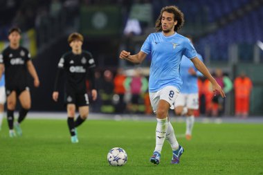 Roma, İtalya 28.11.2023: Lazio Guendouzi Uefa Şampiyonlar Ligi 2023-2024, E grubu, SS Lazio ile Celtic Glasgow arasında Roma Olimpiyat Stadyumu 'nda oynandı..
