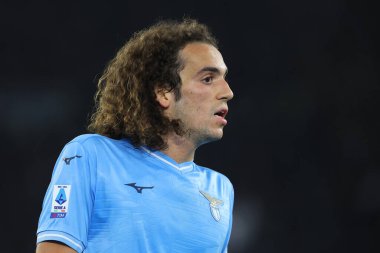 Roma, İtalya 02.12.2023: Lazio 'lu Matteo Guendouzi İtalya Serie A TIM 2023-2024 futbol maçının 14. gününde, SS Lazio ile Cagliari Calcio arasında Roma Olimpiyat Stadyumu' nda oynanacak..