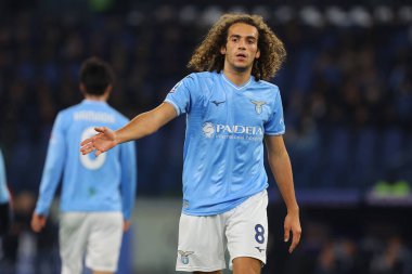Roma, İtalya 17.12.2023: Lazio 'lu Matteo Guendouzi İtalyan Serisi A TIM 2023-2024 futbol karşılaşmasında Roma Olimpiyat Stadyumu' nda SS Lazio FC Internazionale 'ye karşı..