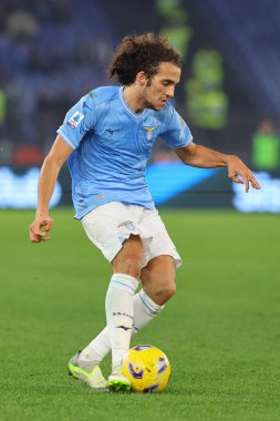 Roma, İtalya 29.12.2023: Lazio 'lu Matteo Guendouzi İtalyan Serisi A TIM 2023-2024 futbol karşılaşmasında Roma Olimpiyat Stadyumu' nda SS Lazio 'ya karşı Frosinone.