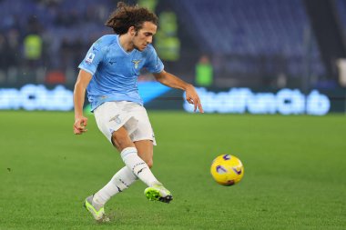 Roma, İtalya 29.12.2023: Lazio 'lu Matteo Guendouzi İtalyan Serisi A TIM 2023-2024 futbol karşılaşmasında Roma Olimpiyat Stadyumu' nda SS Lazio 'ya karşı Frosinone.