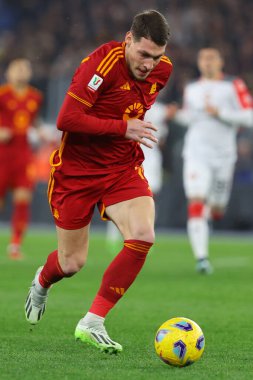 Rome, Italy 03.01.2024:  Andrea Belotti of Roma in action during  the ITALY TIM CUP 2023-2024, round of 16,  football match AS ROMA VS CREMONESE at Olympic Stadium in Rome.