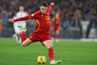 Rome, Italy 03.01.2024:  Andrea Belotti of Roma in action during  the ITALY TIM CUP 2023-2024, round of 16,  football match AS ROMA VS CREMONESE at Olympic Stadium in Rome.