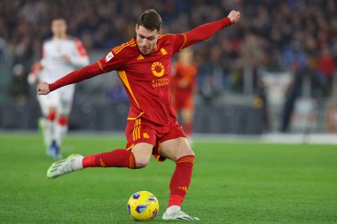 Rome, Italy 03.01.2024:  Andrea Belotti of Roma in action during  the ITALY TIM CUP 2023-2024, round of 16,  football match AS ROMA VS CREMONESE at Olympic Stadium in Rome.
