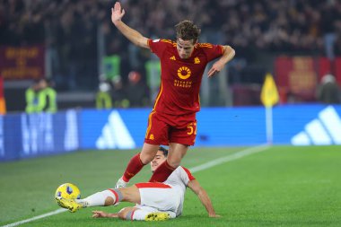 Rome, Italy 03.01.2024: Edoardo Bove of Roma in action during  the ITALY TIM CUP 2023-2024, round of 16,  football match AS ROMA VS CREMONESE at Olympic Stadium in Rome.