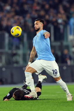 Roma, İtalya 28.01.2024: Lazio 'lu Taty Castellanos İtalyan Serisi A TIM 2023-2024 futbol karşılaşmasında Roma' daki Olimpiyat Stadyumu 'nda SS Lazio ile SSC Napoli karşılaşacak..
