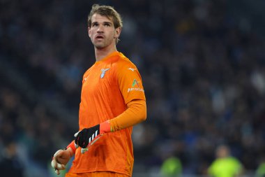 Roma, İtalya 28.01.2024: İtalyan Serie A TIM 2023-2024 futbol karşılaşması sırasında Lazio Ivan Provedel Roma 'daki Olimpiyat Stadyumu' nda SS Lazio 'ya karşı SSC Napoli.