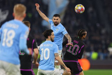 Roma, İtalya 14.2.2024: Uefa Şampiyonlar Ligi 2023-2024 maçında 16 'ncı tur SS Lazio, FC Bayern Mucnhen' e karşı Roma Olimpiyat Stadyumu 'nda oynandı..