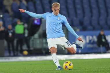 Roma, İtalya 11.03.2024: İtalya Serisi A TIM 2023-2024 futbol karşılaşmasında SS Lazio Udinese Calcio 'ya karşı Roma Olimpiyat Stadyumu' nda.