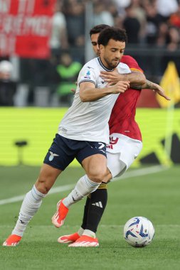 Roma, İtalya 06.04.2024: İtalyan Serie A TIM 2023-2024 futbol müsabakası sırasında Felipe Anderson Roma Olimpiyat Stadyumu 'nda SS LAZIO' ya karşı..