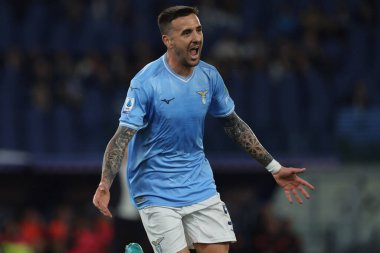 Roma, İtalya 12.04.2024: Lazio 'dan Matias Vecino 2-0 öne geçti ve İtalya Serisi A TIM 2023-2024 futbol müsabakasında Roma' daki Olimpiyat Stadyumu 'nda SS LAZIO - SALERNITANA CALCIO.