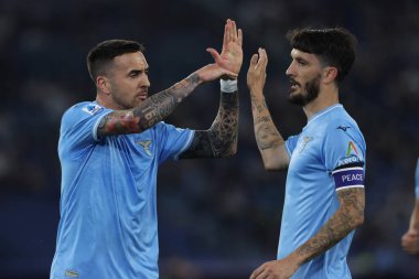 Roma, İtalya 12.04.2024: Lazio 'dan Matias Vecino 2-0 öne geçti ve İtalya Serisi A TIM 2023-2024 futbol müsabakasında Roma' daki Olimpiyat Stadyumu 'nda SS LAZIO - SALERNITANA CALCIO.