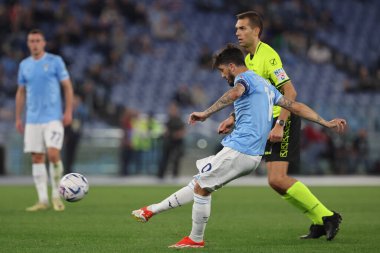 Roma, İtalya 12.04.2024: İtalyan Serie A TIM 2023-2024 futbol müsabakası sırasında Luis Alberto SS LAZIO VS SALERNITANA CALCIO Roma Olimpiyat Stadyumu 'nda.