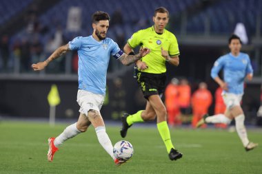 Roma, İtalya 12.04.2024: İtalyan Serie A TIM 2023-2024 futbol müsabakası sırasında Luis Alberto SS LAZIO VS SALERNITANA CALCIO Roma Olimpiyat Stadyumu 'nda.