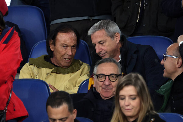 Рим, Италия 18.04.2024: Антонелло Вендитти во время Лиги Европы УЕФА 2023-2024, четвертьфинал, футбольный матч между "Рома" и "Милан" на Олимпийском стадионе в Риме.