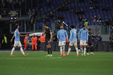 Roma, İtalya 23.04.2024: Lazio 'dan Taty Castellanos 1-0 gol attı ve İtalya Kupası - Coppa Italia Frecciarossa 2023-2024 yarı final yarı final futbol müsabakası derbisi SS LAZIO JUVENTUS FC 1909 Roma Olimpiyat Stadyumu' nda.