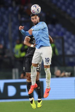 Roma, İtalya 23.04.2024: İtalya Kupası sırasında Lazio 'dan Taty Castellanos - Coppa Italia Frecciarossa 2023-2024 yarı final futbol müsabakası derbisi SS LAZIO JUVENTUS FC 1909 Roma Olimpiyat Stadyumu' nda.
