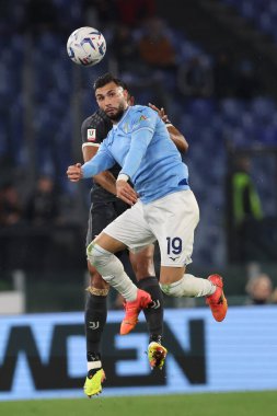 Roma, İtalya 23.04.2024: İtalya Kupası sırasında Lazio 'dan Taty Castellanos - Coppa Italia Frecciarossa 2023-2024 yarı final futbol müsabakası derbisi SS LAZIO JUVENTUS FC 1909 Roma Olimpiyat Stadyumu' nda.