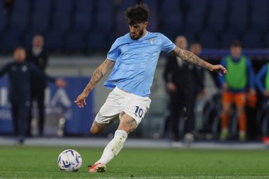 Roma, İtalya 27.04.2024: Serie A Tim 2023-2024 futbol karşılaşmasında Lazio 'dan Luis Alberto Roma' daki Olimpiyat Stadyumu 'nda SS LAZIO-HELLAS VERONA.