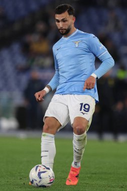 Roma, İtalya 27.04.2024: Lazio 'dan Taty Castellanos Serie A Tim 2023-2024 futbol karşılaşması sırasında Roma' daki Olimpiyat Stadyumu 'nda SS LAZIO' ya karşı HELLAS VERONA.