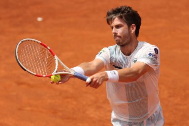 Roma, İtalya 13.05.2024: TSITSIPAS GREEK vs NORRIE GBR Internazionali BNL 2024 MENS ATP 1000 Açık tenis turnuvası sırasında CENTER COURT